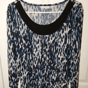 Susan Graver Liquid Knit Top Size XL